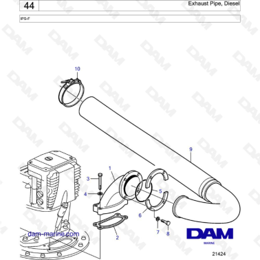 VOLVO PENTA IPS-F - Tubo de...