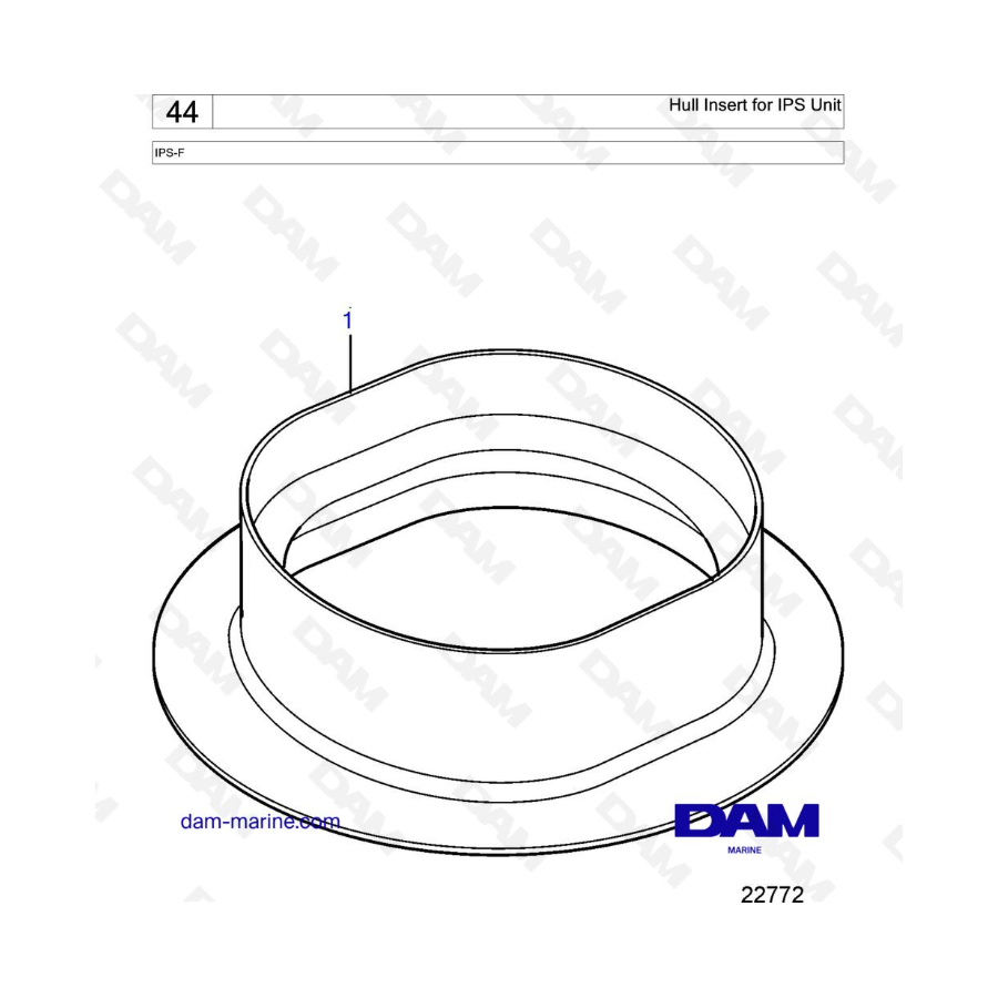 VOLVO PENTA IPS-F - Hull Insert for IPS Unit VOLVO PENTA IPS-F - Hull Insert for IPS Unit