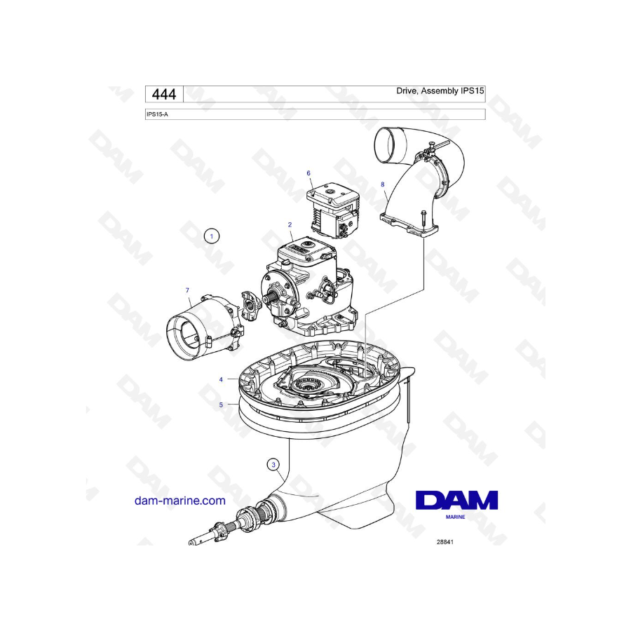 Volvo Penta IPS15-A - Drive, Assembly IPS15