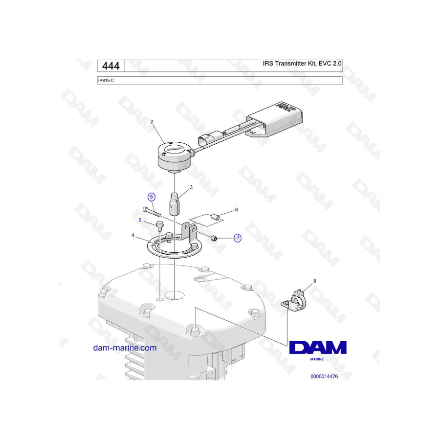 Volvo Penta IPS15-C - IRS Transmitter Kit, EVC 2.0