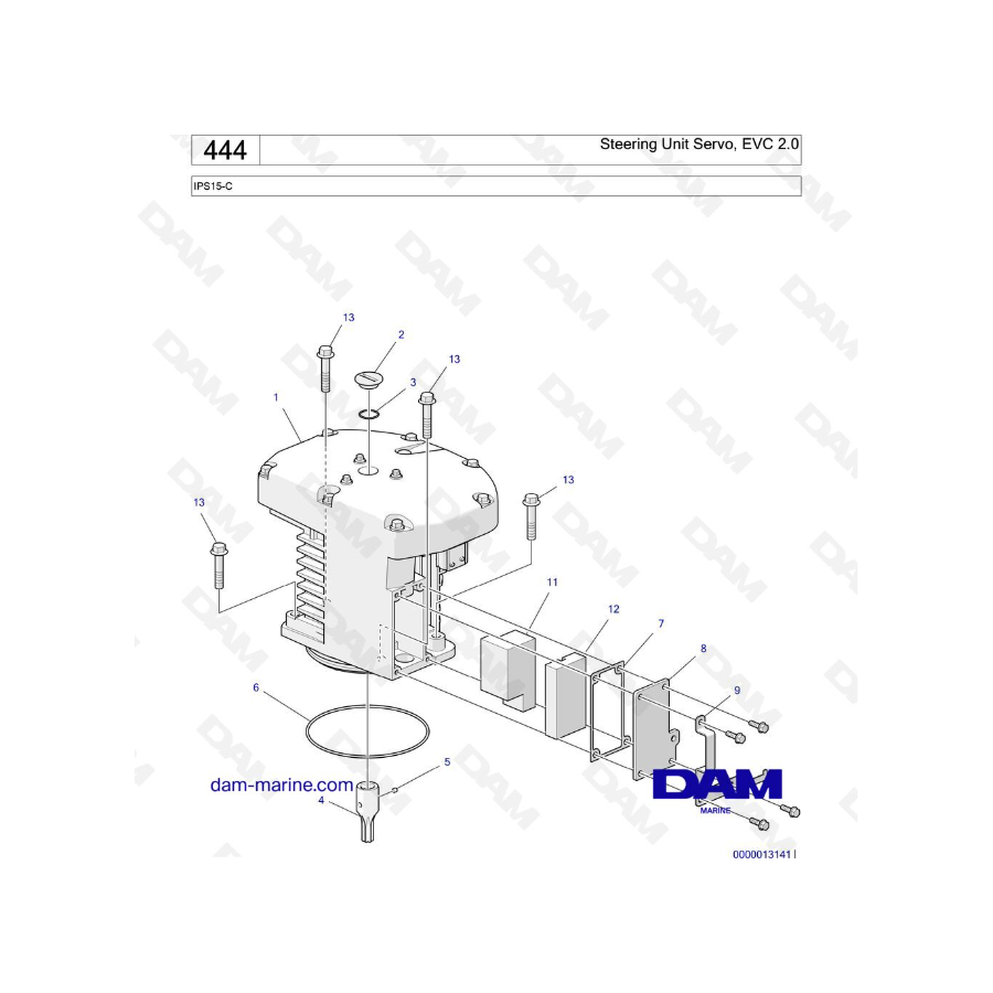 Volvo Penta IPS15-C - Steering Unit Servo, EVC 2.0