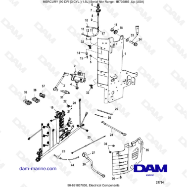 Mercury Optimax 90 - Electrical Components