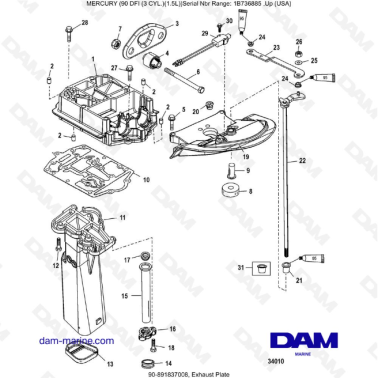 Mercury Optimax 90 - Placa...