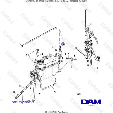 Mercury Optimax 90 - Fuel System