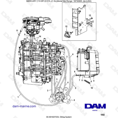 Mercury Optimax 115 - Oiling System