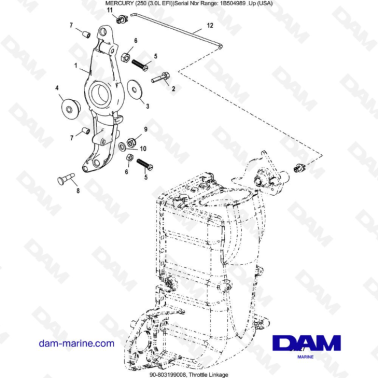 MERCURY 250 EFI 3.0L - Throttle Linkage