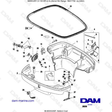 Mercury V-150 DFI (2.5L) -...