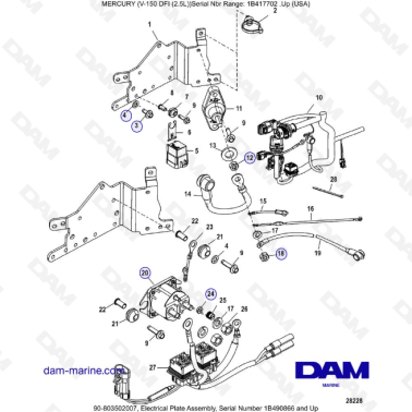 Mercury V-150 DFI (2.5L) -...