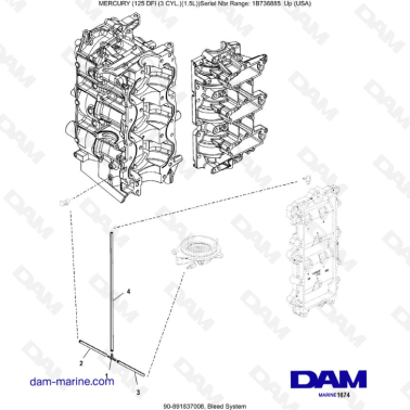Mercury 125 DFI 1.5L - Bleed System