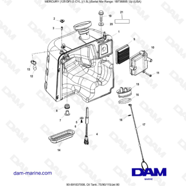 Mercury 125 DFI 1.5L -...
