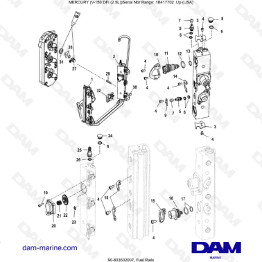 Mercury 150 DFI 2.5L -...