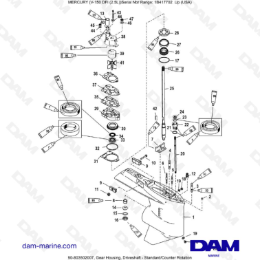 Mercury 150 DFI 2.5L - Caja...