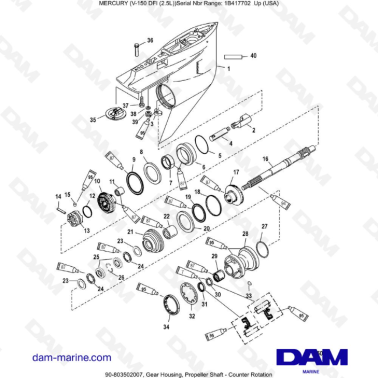 Mercury 150 DFI 2.5L - Caja...