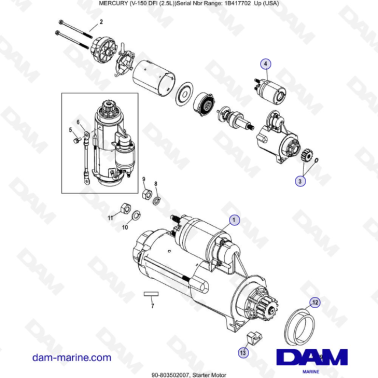 Mercury 150 DFI 2.5L -...