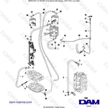 Mercury 150 DFI 2.5L -...