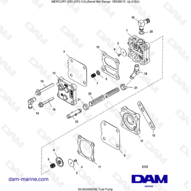 Mercury 250 DFI 3.0L - Fuel Pump