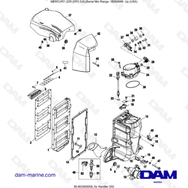 Mercury 225 DFI 3.0L - Air Handler 250