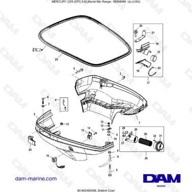 Mercury 225 DFI 3.0L -...