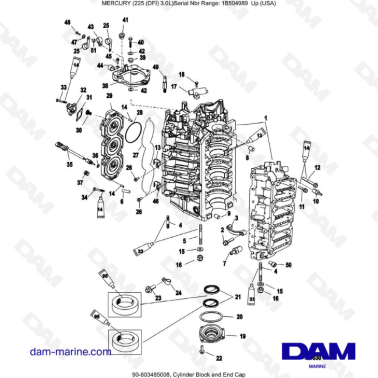 Mercury 225 DFI 3.0L -...