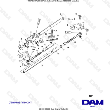 Mercury 225 DFI 3.0L - Kit...