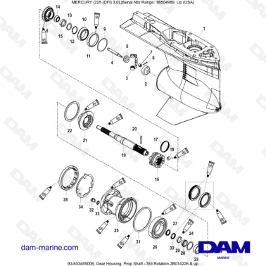 Mercury 225 DFI 3.0L - Caja...