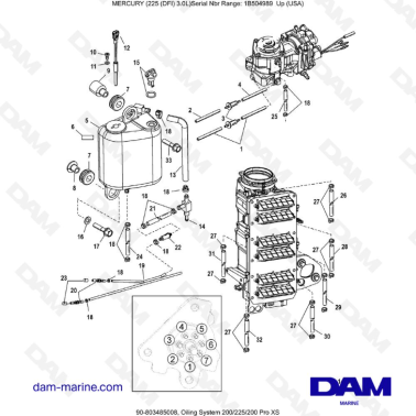 Mercury 225 DFI 3.0L -...
