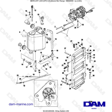 Mercury 225 DFI 3.0L -...