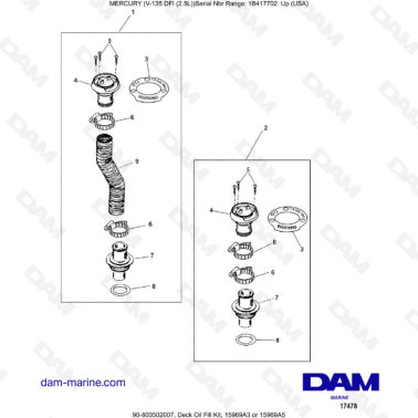 Mercury 135 DFI 2.5L - Kit...