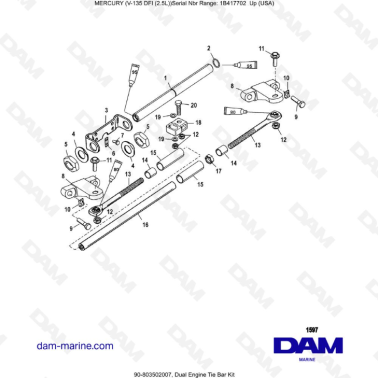 Mercury 135 DFI 2.5L - Kit...
