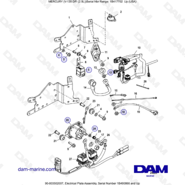 Mercury 135 DFI 2.5L -...