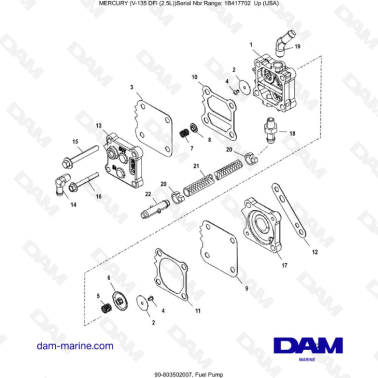 Mercury 135 DFI 2.5L -...