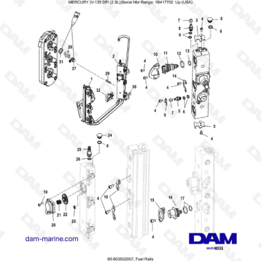 Mercury 135 DFI 2.5L -...