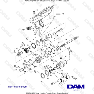 Mercury 135 DFI 2.5L - Caja...