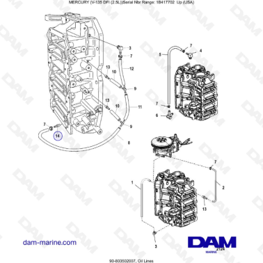 Mercury 135 DFI 2.5L -...