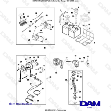 Mercury 200 DFI 3.0L - Accessories