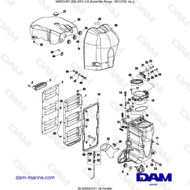 Mercury 200 DFI 3.0L -  Air Handler