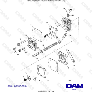 Mercury 200 DFI 3.0L - Fuel Pump