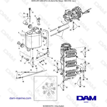 Mercury 200 DFI 3.0L -...