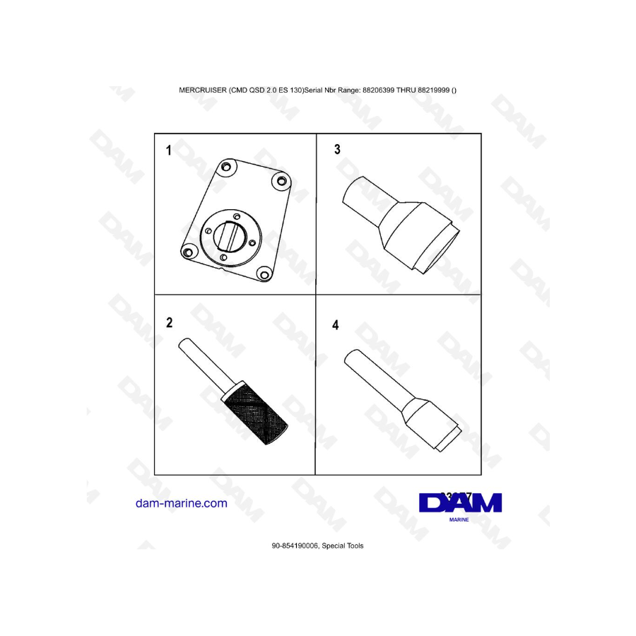 MERCRUISER CMD QSD 2.0 ES 150 - Special Tools MERCRUISER CMD QSD 2.0 ES 150 - Special Tools