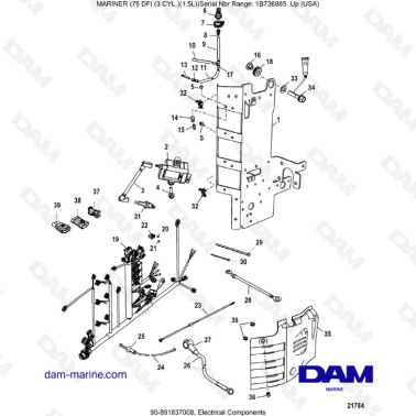 Mercury Mariner 75 Optimax - Electrical Components