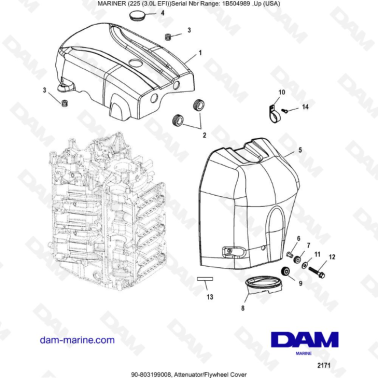 Mercury Mariner 225 EFI -...