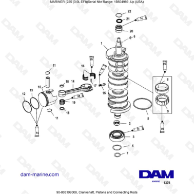 Mercury Mariner 225 EFI -...