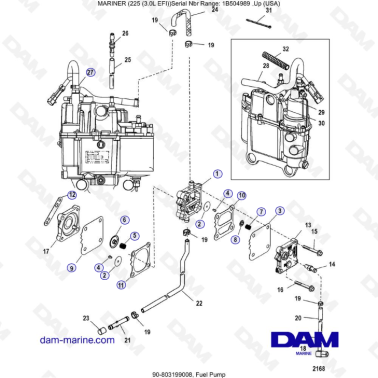 Mercury Mariner 225 EFI -...