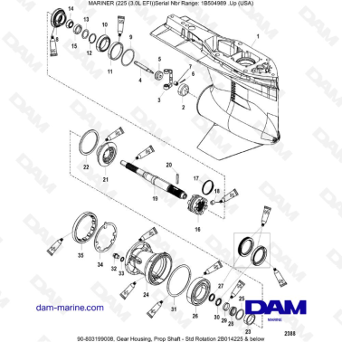 Mercury Mariner 225 EFI -...