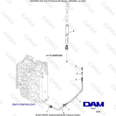 Mercury Mariner 225 EFI -...