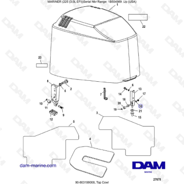 Mercury Mariner 225 EFI -...