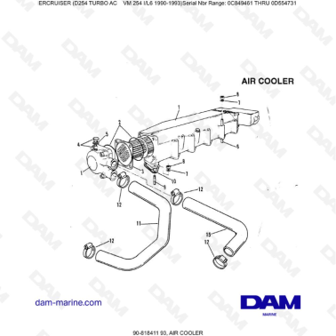 Mercruiser D254 TURBO AC - AIR COOLER