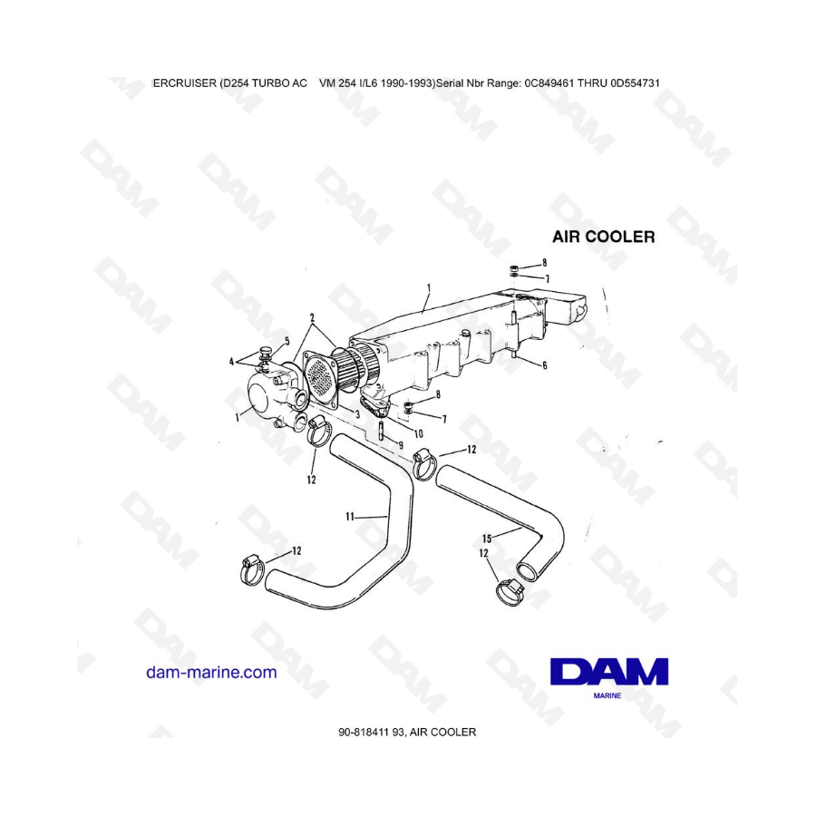 Mercruiser D254 TURBO AC - AIR COOLER