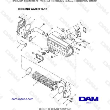 Mercruiser D254 TURBO AC -...