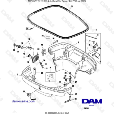 MERCURY MARINER 175 OPTIMAX...